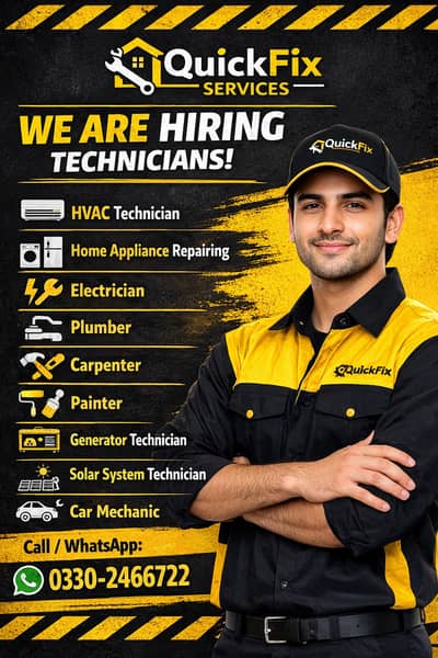 Urgenty Hiring Technicians /vendors