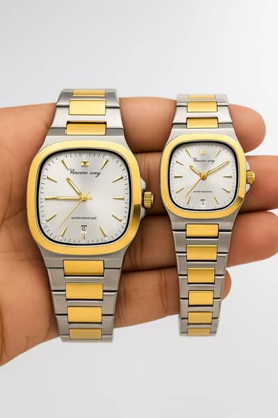 Stylish Couple Wristwatch Set – His & Hers - Success Way