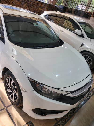 Honda Civic 2017 Automatic, X Shape , white – For Sale