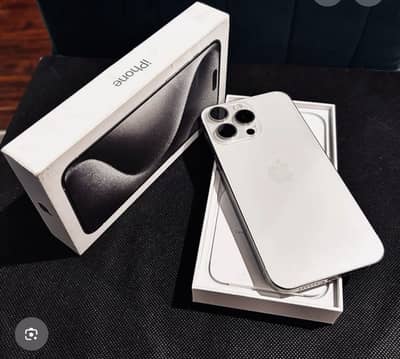 IPhone 15Pro Max Non PTA (White Titanium) Sim Time 40 Days