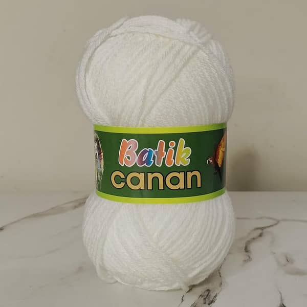 Canan Batik Plane Wool Yarn | 4 Ply thick Knitting thread |  100%  Acrylic |  90-100g in each ball | Skeins for Knitting & Crochet Projects | Wool Vista