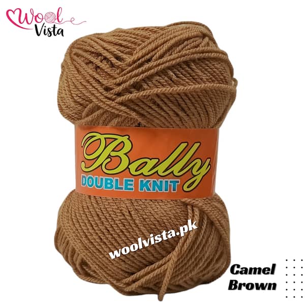 Bally Double Knit Wool Yarn by Wool Vista | 100% Acrylic | 80g Ball for Knitting and Crochet