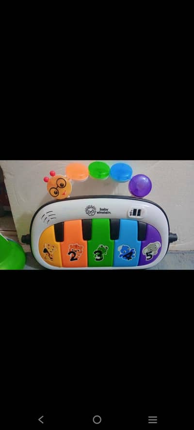 musical piano. . school bus . . cars