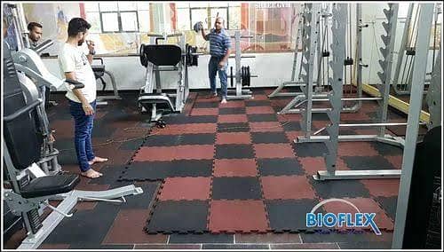 Gym Rubrr Tiles | Hard Foaming Sheet | Youga Mat | Vinyl Floor | Grass