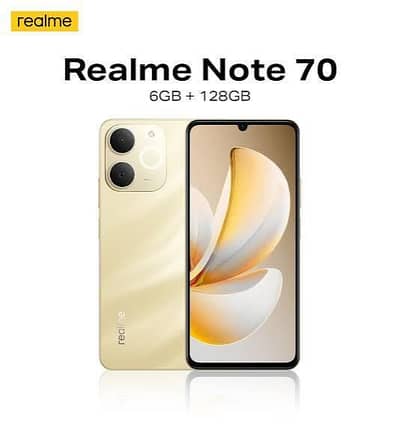 realme note 70 6/128 brand new urgent sale call 03432384563