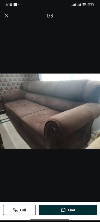 5 seater MoltyFoam padded sofa set RS 47500