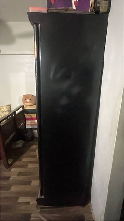 Three door iron cupboard