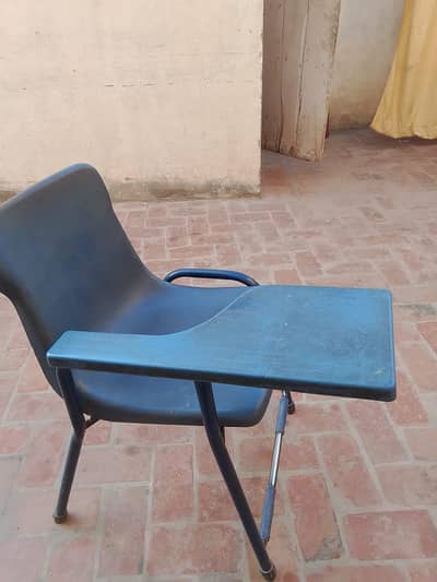 Study Chair with Writing Pad – Used, Strong Condition