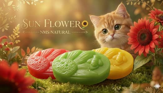 Sun flowerTransparent Soap – Handmade Natural Glycerin Soap