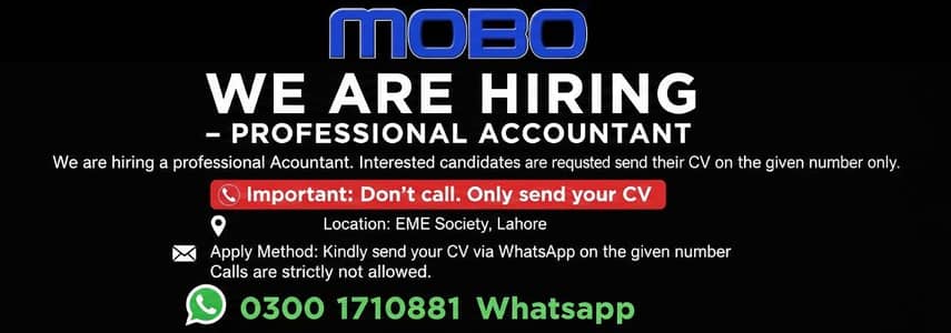 Accountant Required || Accountant Jobs || Male & Female