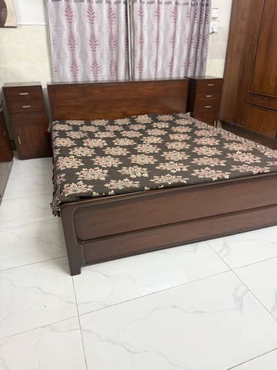 Bed with side rack: for sale
