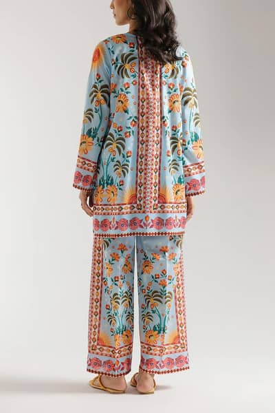 FOR SALE!!! Stylish Printed Shirt and Trouser Set - 2 Pcs