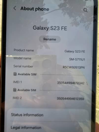 Samsung Galaxy s23 FE 8/128gb