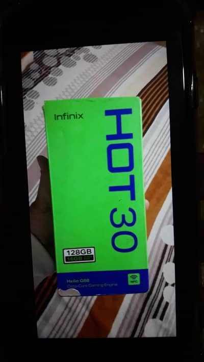 Infinix hot 30 Box with mobile only no charger condition 10 by 9