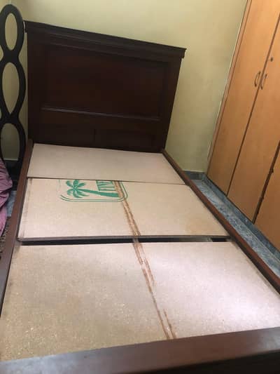 Premium Solid Wood Single Beds - Dark Walnut Finish