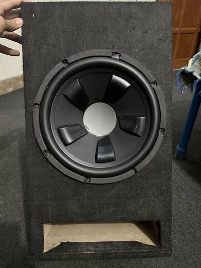 Car Subwoofer 12 inch with box and kenwood Amplifire 4 chanal