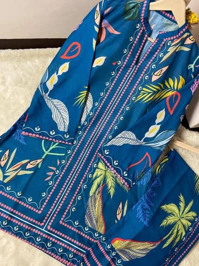 FOR SALE!!! 2 Pcs Women Stitched Lawn Printed. Whatsapp: 03179654969