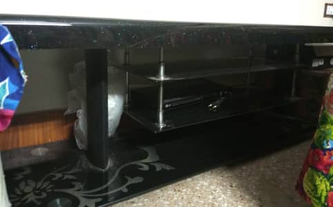 Tv Glass Table / Tv Trolley