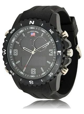 U. S Polo Assn. Men's Sport Watch with Rubber Strap
