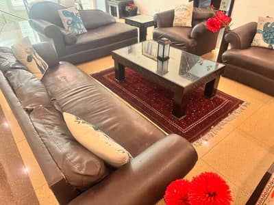 5 Seater Sofa Set with  2 seater dewan and set  of 3 tables
