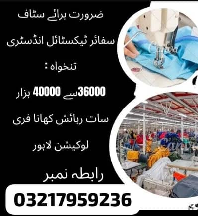 Garments packing job male female quality checking