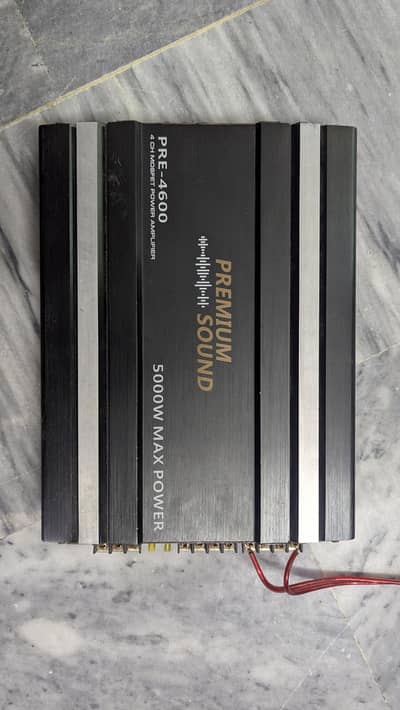 subwoofer and amplifier in good condition