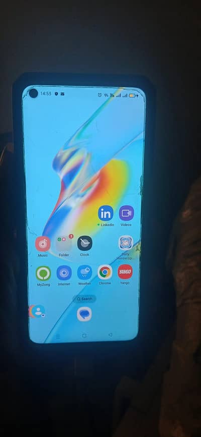 with box and charger oppo A54 for sell ok hai set