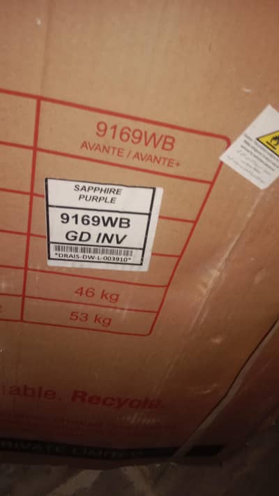 DAWLANCE FRIDGE NEW 9168 GD INV