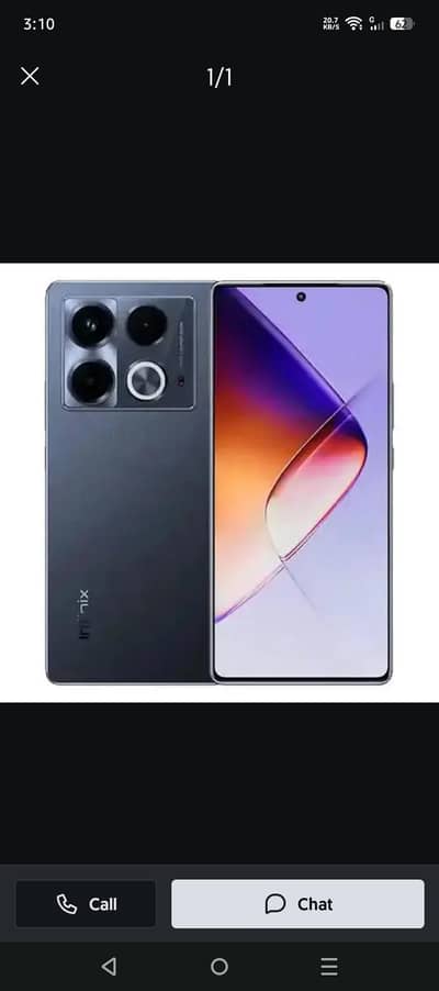 Infinix note 40, 8/256 GB