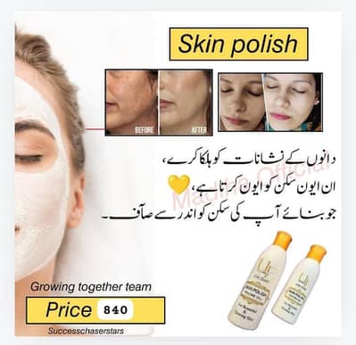 skin Polish/skin whitening order for what's app 03283028730