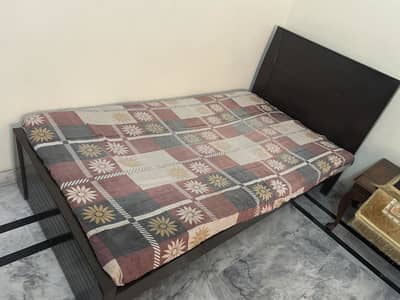 Single bed with mattress urgently sale need money