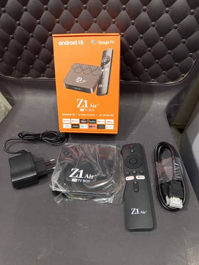 Z1 Air Android TV Box 8/128 with Voice Remote Control (Brand New)