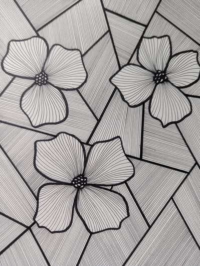 abstract art, doodle art,floral art