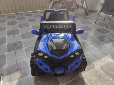 Kids Electric Jeep Ride-On Car – Blue | Rechargeable | Like New