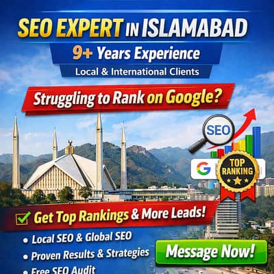 SEO Expert in Rawalpindi Islamabad 9+ Years Exp Local & International