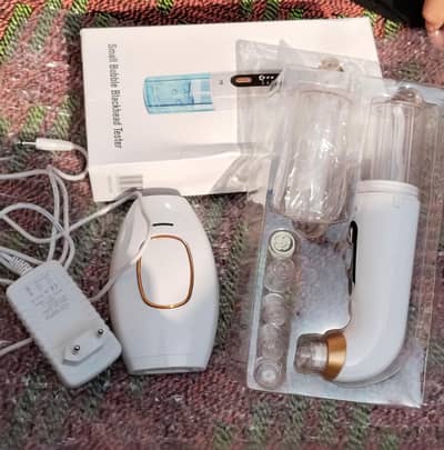 Hair removal leser and Small Bubble Blackhead tester