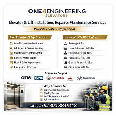 Lift Installation & Maintenance | Lift Repair Service | Elevator Lifts