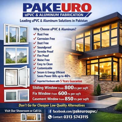 UPVC Windows | Aluminium Windows | Glass Work | Fabrication