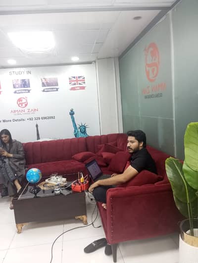 Fully furnished office space available for rent in MMAlam road gulberg Lahore Lahore