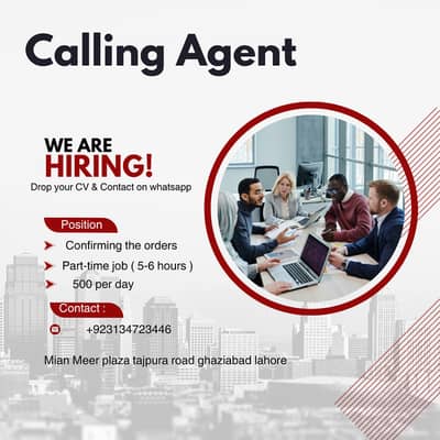 Order confirmation calling agent job
