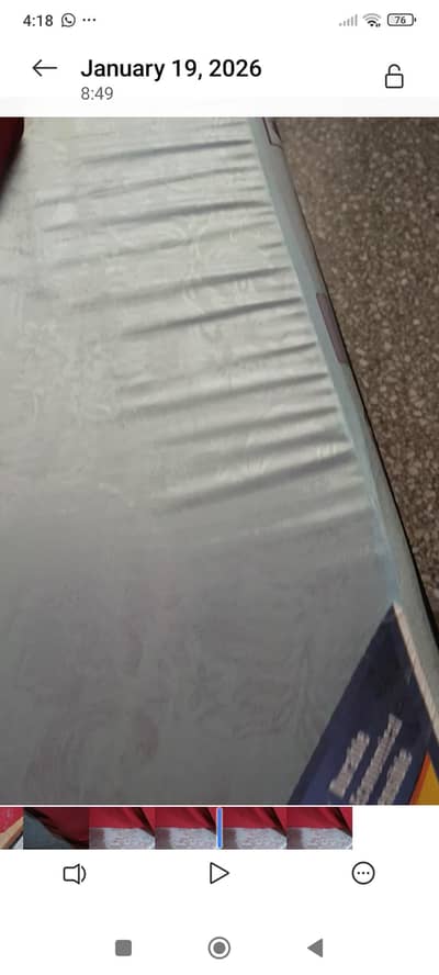 single bed with mattress almost new