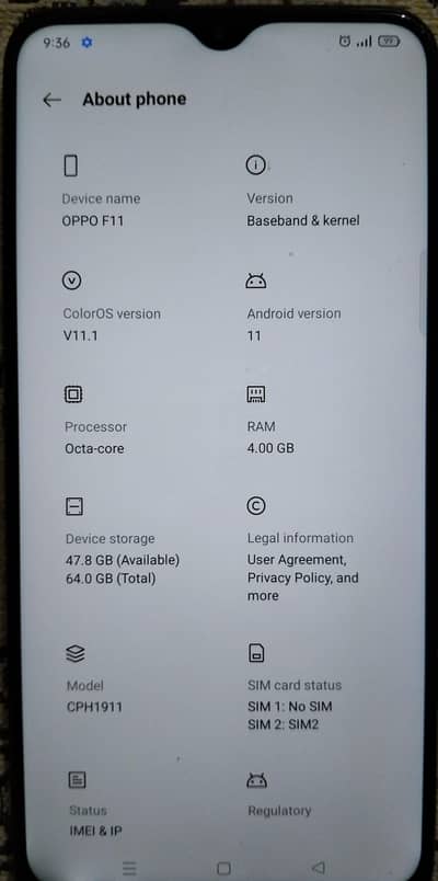 oppo F11 for sale