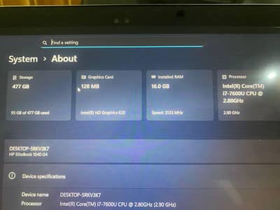 HP 1040-generation4th 16g 265 ssd