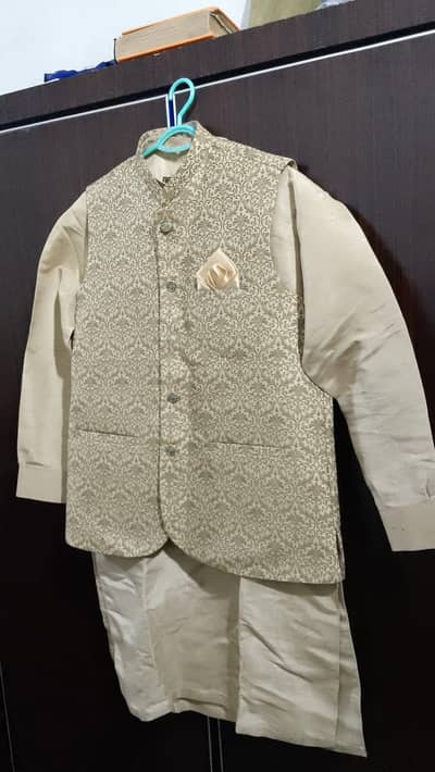 waistcoat full kurta pajama