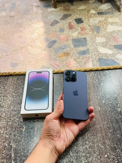 iphone 14 Pro Max with Box 256GB PTA Approved 90 Health Waterpack