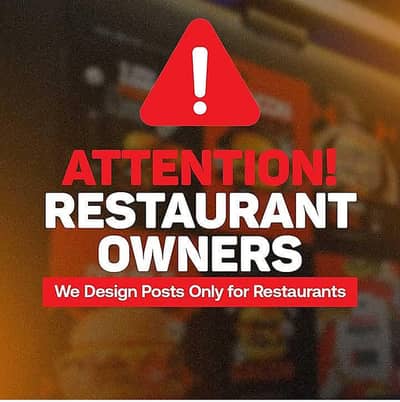 Restaurant Marketing banners and post