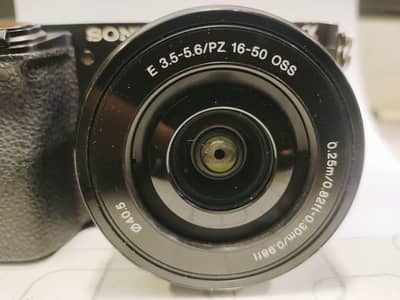 sony camera A6500 with 16.50.  lens.  gimble. zhiyun webliss