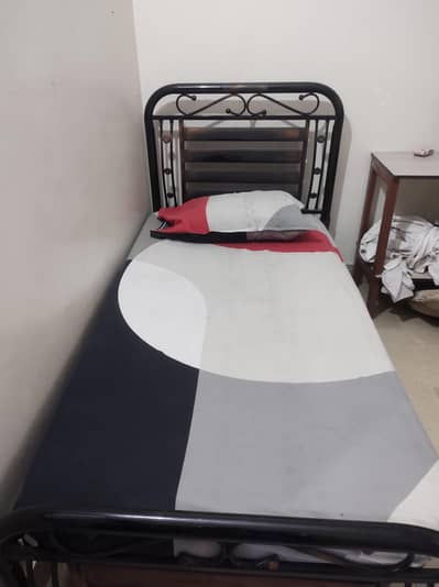 iron 2 bed with mattress