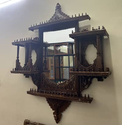 Stunning 54" Hand-Carved Antique Style Mirror