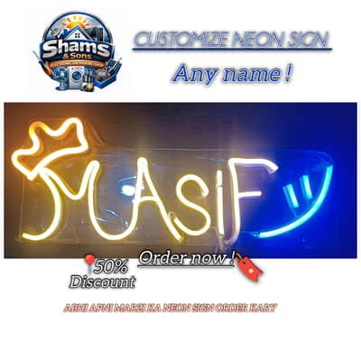 Customize neon light sign M_Asif